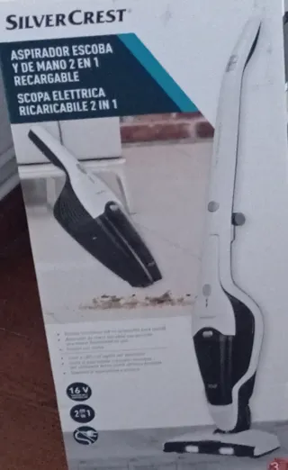 Aspirador manual Silvercrest 2 en 1 Recargable.