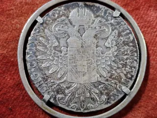 Portachiavi Due Talleri Argento Restrike