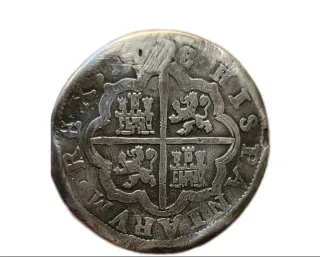 4 Reales Segovia 1628 Plata Agujero Reparado