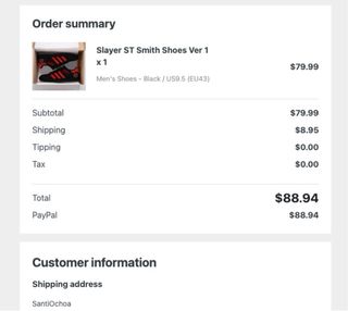 Zapatillas Slayer Negras Rojas Tipo Adidas Nuevas