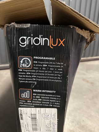 Calefactor Gridinlux WiFi 2000W Negro