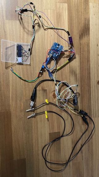 Manometro temperatura/presion aceite/agua arduino