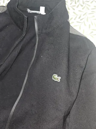 Chándal Lacoste Negro y Gris