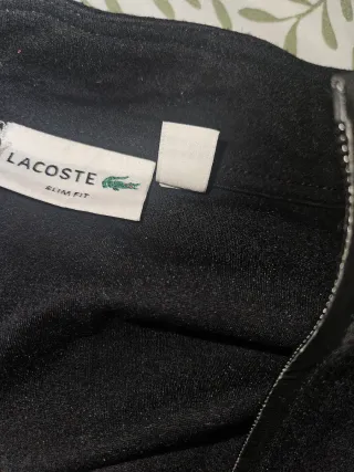 Chándal Lacoste Negro y Gris