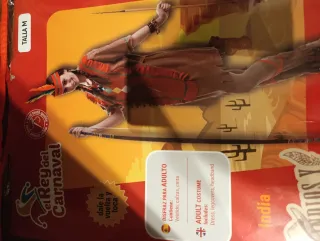 Disfraz India Talla Única y de jefe indio.