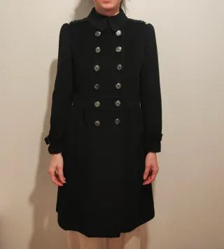 Abrigo Burberry London Negro