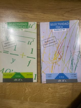 Libros de selectividad de 1992