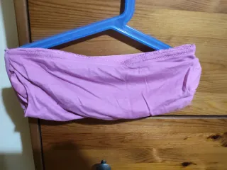 Sujetador banda rosa encaje