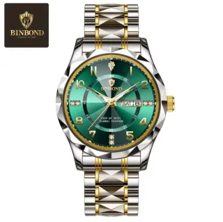 Reloj Binbond Hombre Oro y Verde