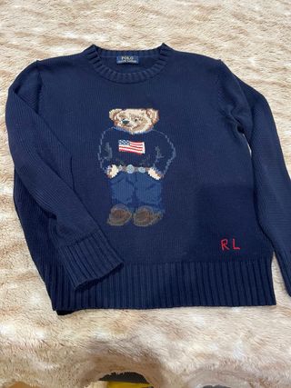 Jersey Polo Ralph Lauren Oso Bandera Talla M