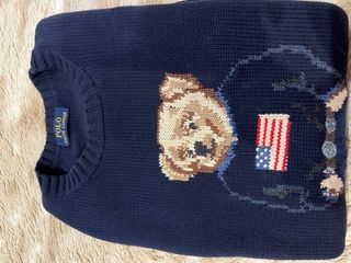 Jersey Polo Ralph Lauren Oso Bandera Talla M