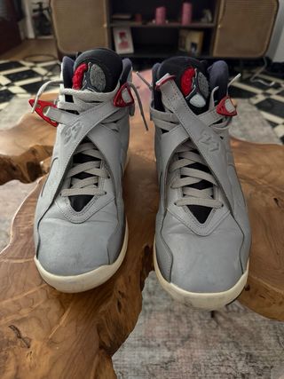 Jordan 8 Riflettenti Grigio/Rosso
