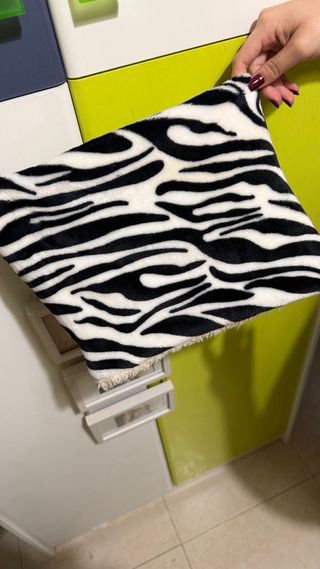 Bufanda cebra blanco y negro