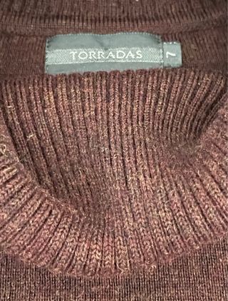 Jersey Torradas cuello alto marrón