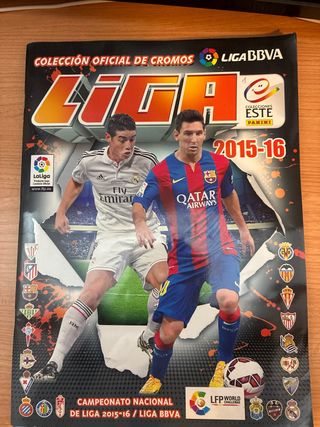 Álbum Cromos LaLiga BBVA 2015-16 80% lleno