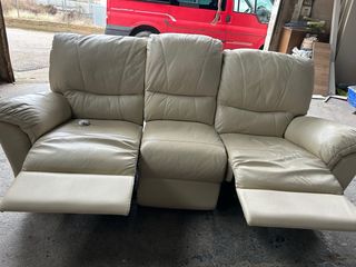 Sofá 2 y 3 plazas abatible polipiel
