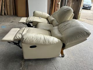 Sofá 2 y 3 plazas abatible polipiel