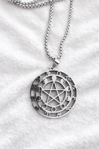 Collana Ruota Zodiaco Argento