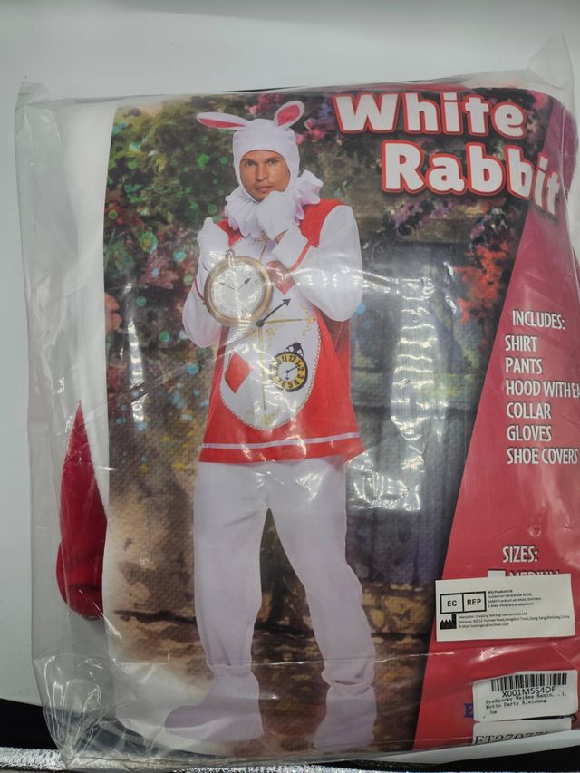 Nuevo:Disfraz Conejo Blanco en Alicia en el País