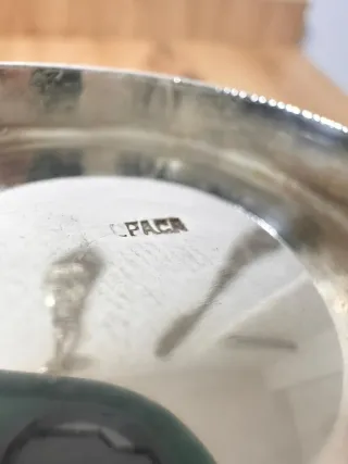 Salsera antigua de Alpaca