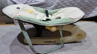 Hamaca Jane beige y verde