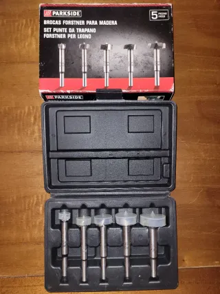 Set Brocas Forstner Parkside 5 Piezas