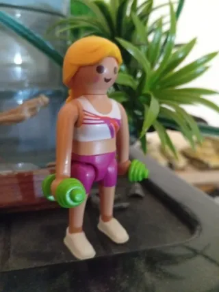 Playmobil Gimnasta con Mancuernas