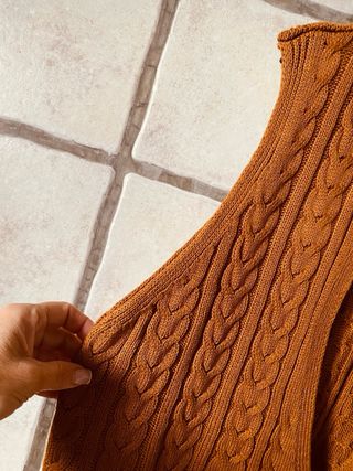 Chaleco de punto sin mangas