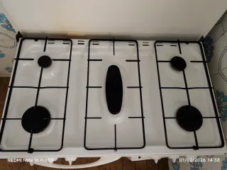 Cocina de gas butano 5 fuegos y horno