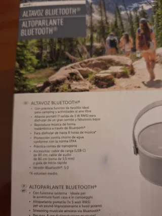 Altavoz Bluetooth con Lámpara integrada