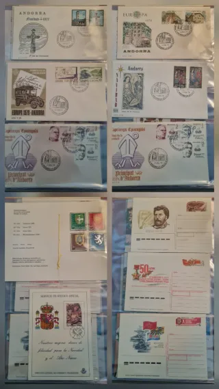 Álbum Sobres Primer Día y Postales LEER DESCRIPCIO