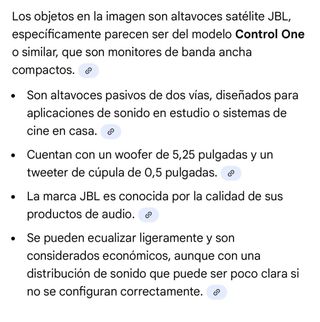 Altavoces JBL Negro y Plateado