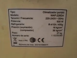 Aire Acondicionado Portátil Beige