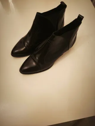 Botines Massimo Dutti - Talla 37 Negros