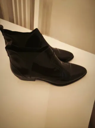 Botines Massimo Dutti - Talla 37 Negros