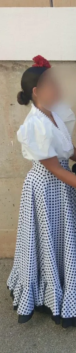 Conjunto Flamenco Falda y Camisa Lunares