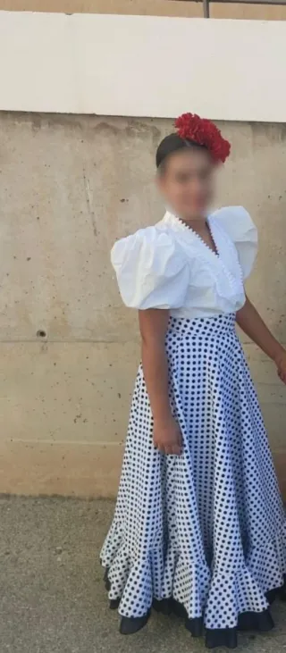 Conjunto Flamenco Falda y Camisa Lunares