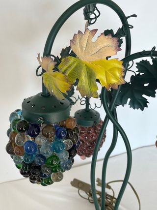 Lampada da tavolo vetro Murano grappolo