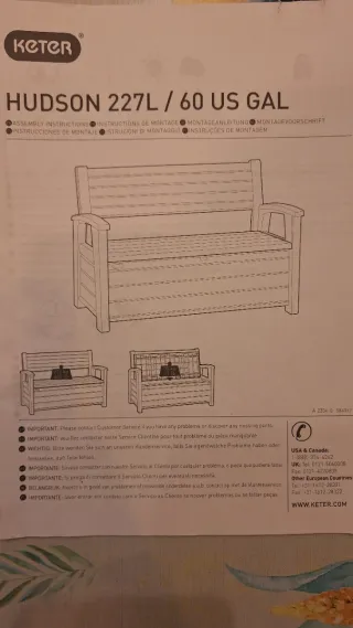 Banco de exterior de plástico