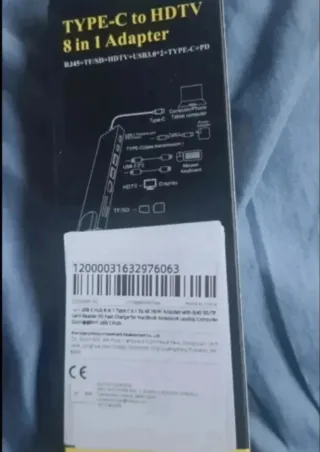 Hub USB C 8 en 1 AMMITOO 4K HDMI,USB,Lector Tarjet