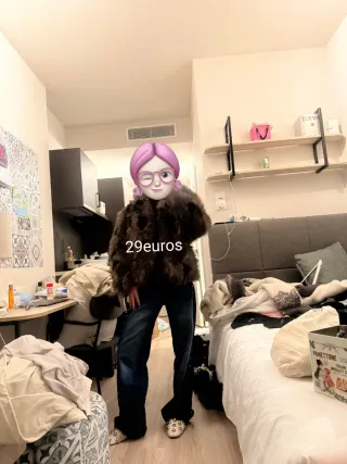 Vestido negro y blanco talla única