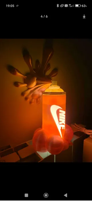 Lampada da tavolo Nike Spray Paint