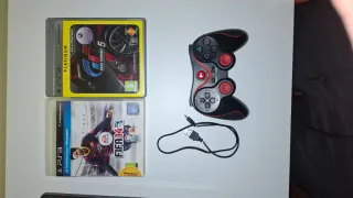 Consola PS3 Negra + 2 Juegos + Mando