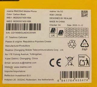 Móvil Realme 14 5G Nuevo Precintado