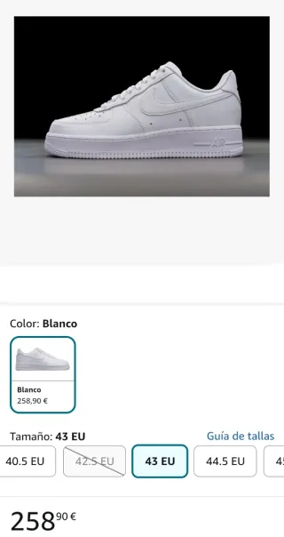 Deportivas Nike Air Force 1 T42