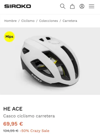 Casco Siroko Blanco Mips