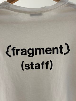 Camiseta Moncler Fragment Staff Blanca