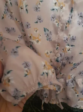 Camicetta fantasia floreale rosa Tg. S