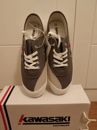 Zapatillas Kawasaki Lona Gris