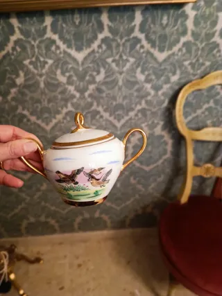 Juego de café porcelana Jaguar.